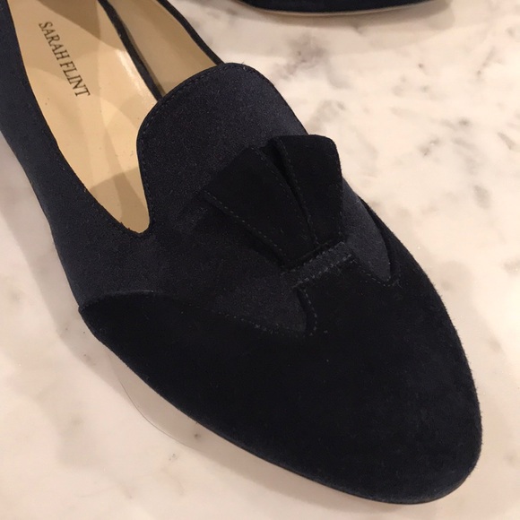 Sarah Flint Satin/Suede Loafers - Picture 3 of 4